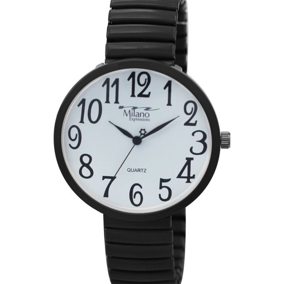 M Milano Expressions Black Flex Band Watch - Picture 1 of 2